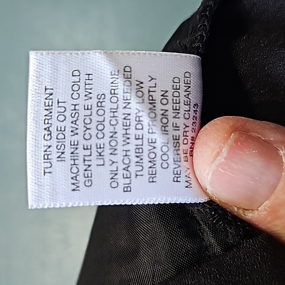 7TH Avenue trousers black with white geometric print size 4 Travel Y2K - Picture 10 of 11